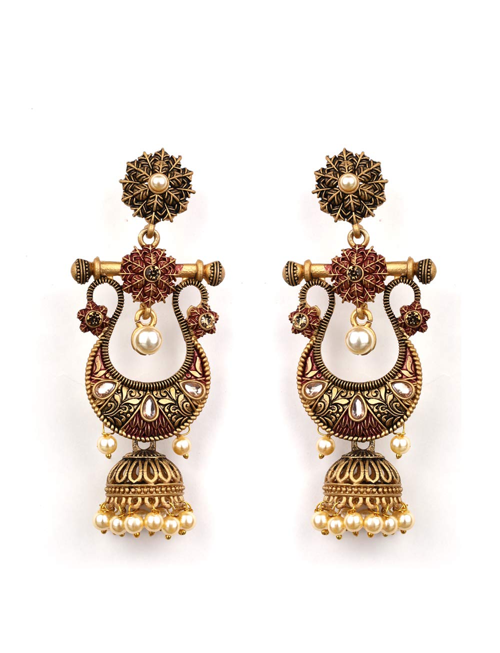 See full amazon price history chart for Priyaasi Pink & Gold Jhumka Earrings for Women | Kundan Studded | Drop of Pearl | Earrings in Floral Design | Gold-Plated | Alloy Metal | Pushback Closure | Traditional Earrings for Weddings & Parties Priyaasi Pink & Gold Jhumka Earrings for Women | Kundan Studded | Drop of Pearl | Earrings in Floral Design | Gold-Plated | Alloy Metal | Pushback Closure | Traditional Earrings for Weddings & Parties (B08RB37LP4) Amazon Price History, Amazon Price Tracker