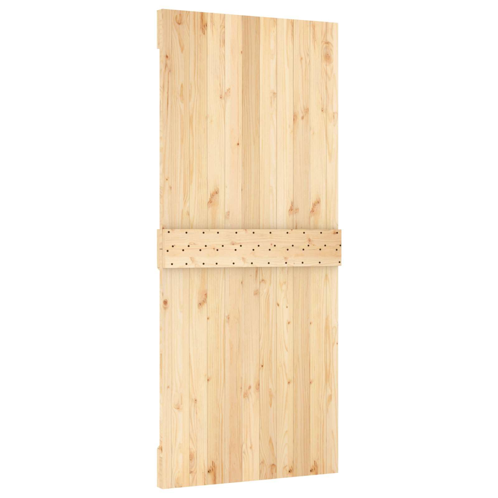 Porta scorrevole in pino massiccio, 90 x 210 cm