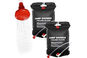 SYITCUN Camping Shower Bag 5 Gallon Solar Heated Portable 4 Pack
