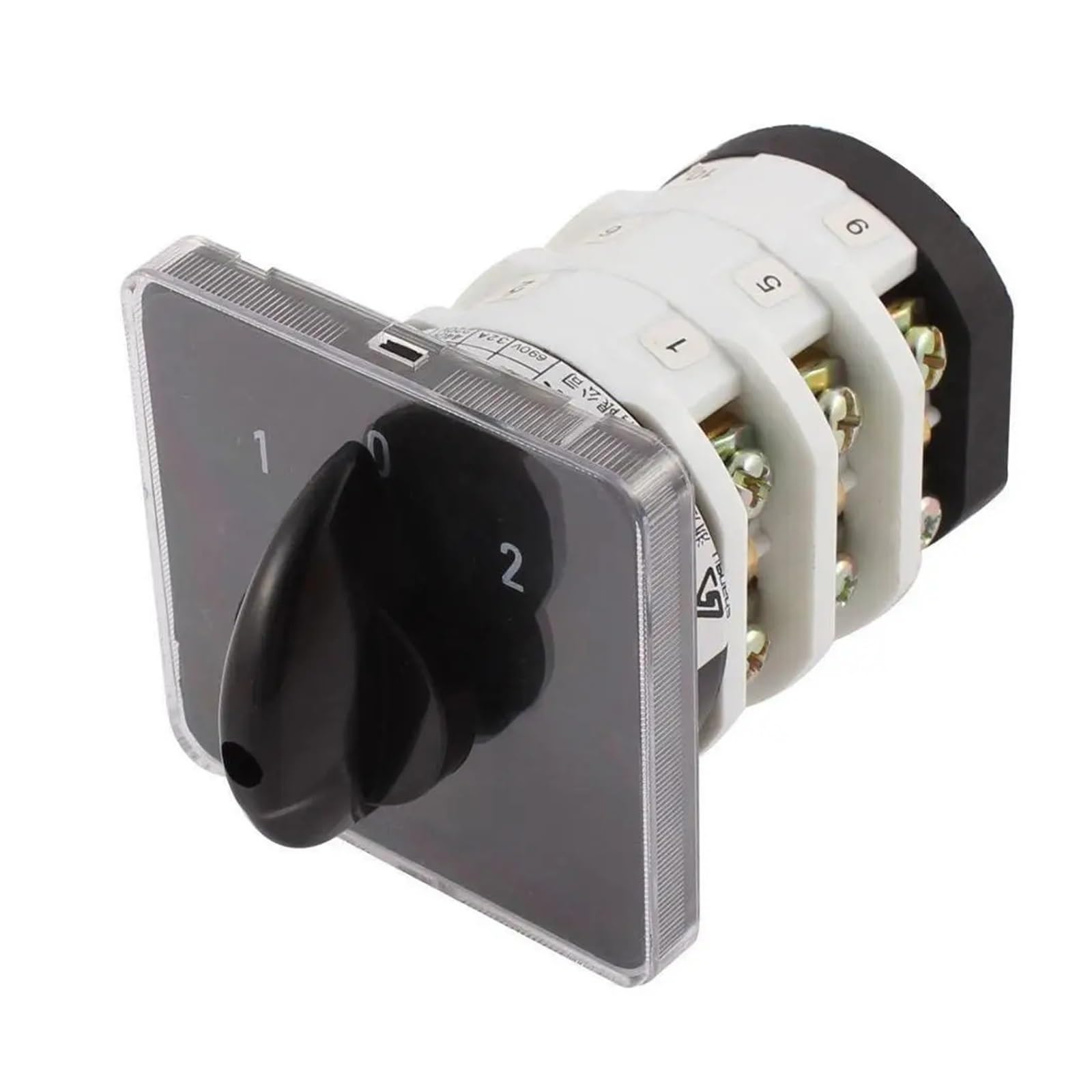 BKGWCSOR 690V 32A 12 Terminals 3 Positions (1-0-2) On-Off-On Rotary Cam Changeover Switch Switches