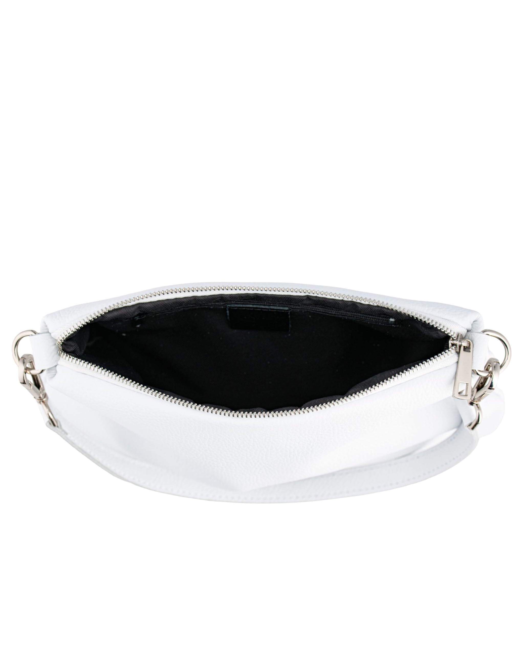 Caspar Kleine Echtleder Umhängetasche Damen Schultertasche Crossbody Bag mit verstellbarem Schultergurt - PREMIUM LINE - Modell No.849 - Made in Italy