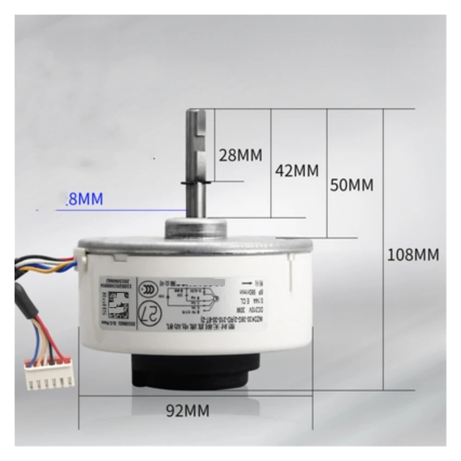 Kompatibel mit ZDK30-38G-2 DC310V 30W 0,14A 980U/min, Inverter W Inverter Klimaanlage DC Bürstenloser Innenmotor