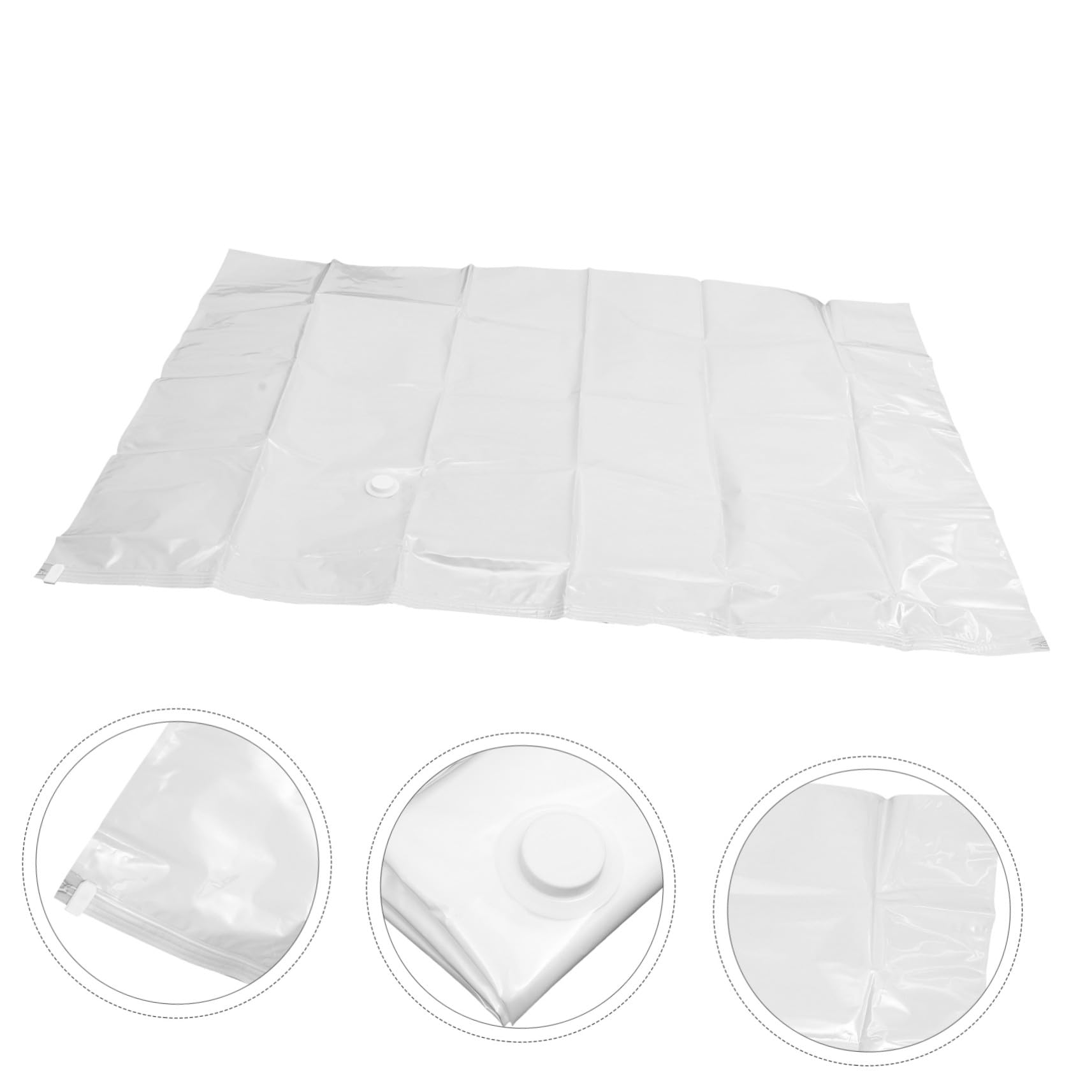 SOLUSTRE Großer 12-lagiges Dickes Pa und Pe Material Vakuum Kompressionsbeutel 220x100 Cm für Matratzen und Kleidung zur Aufbewahrung im Koffer und Wohnzimmer