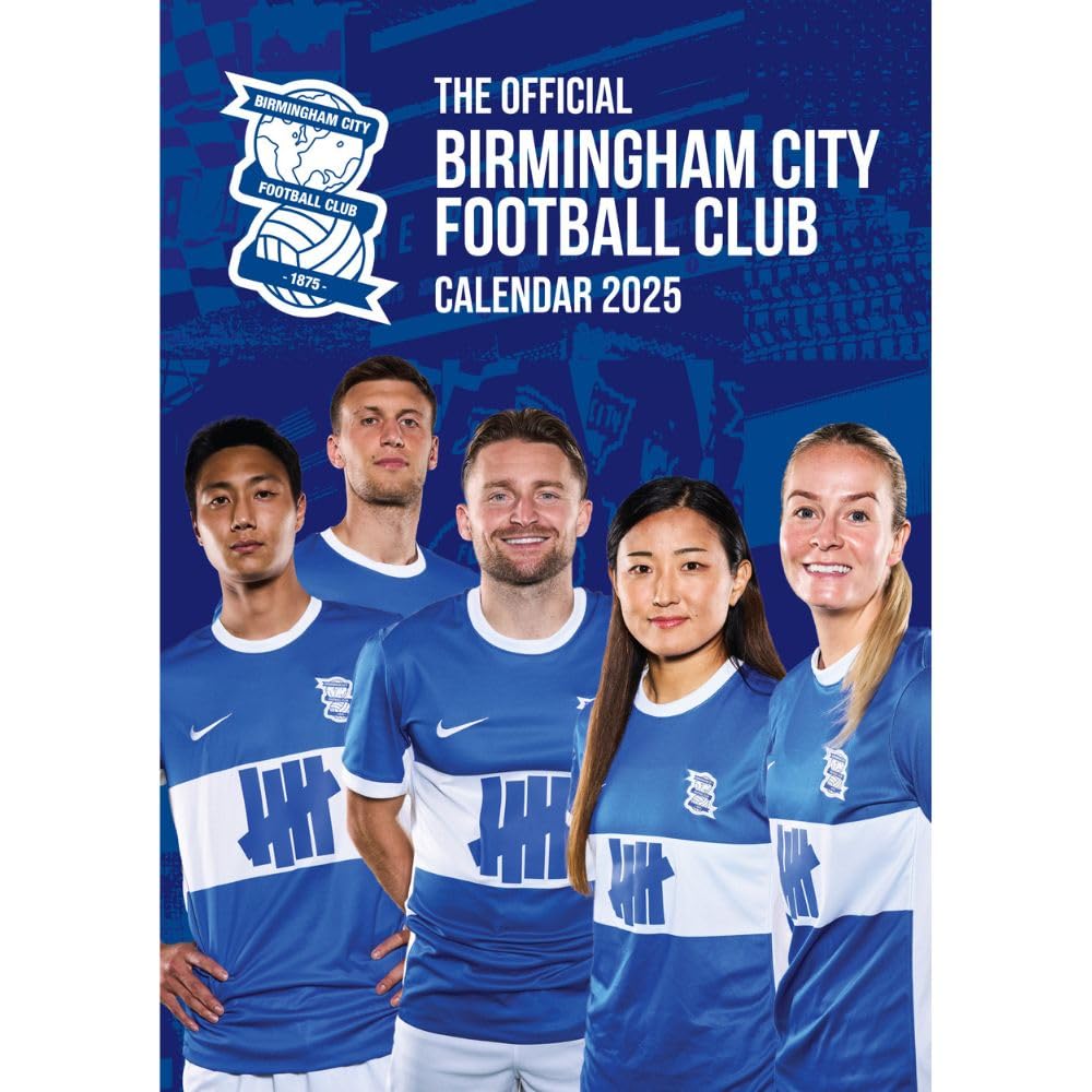 2025 Calendar Birmingham City FC Month to View A3 Football Calendar Official Product