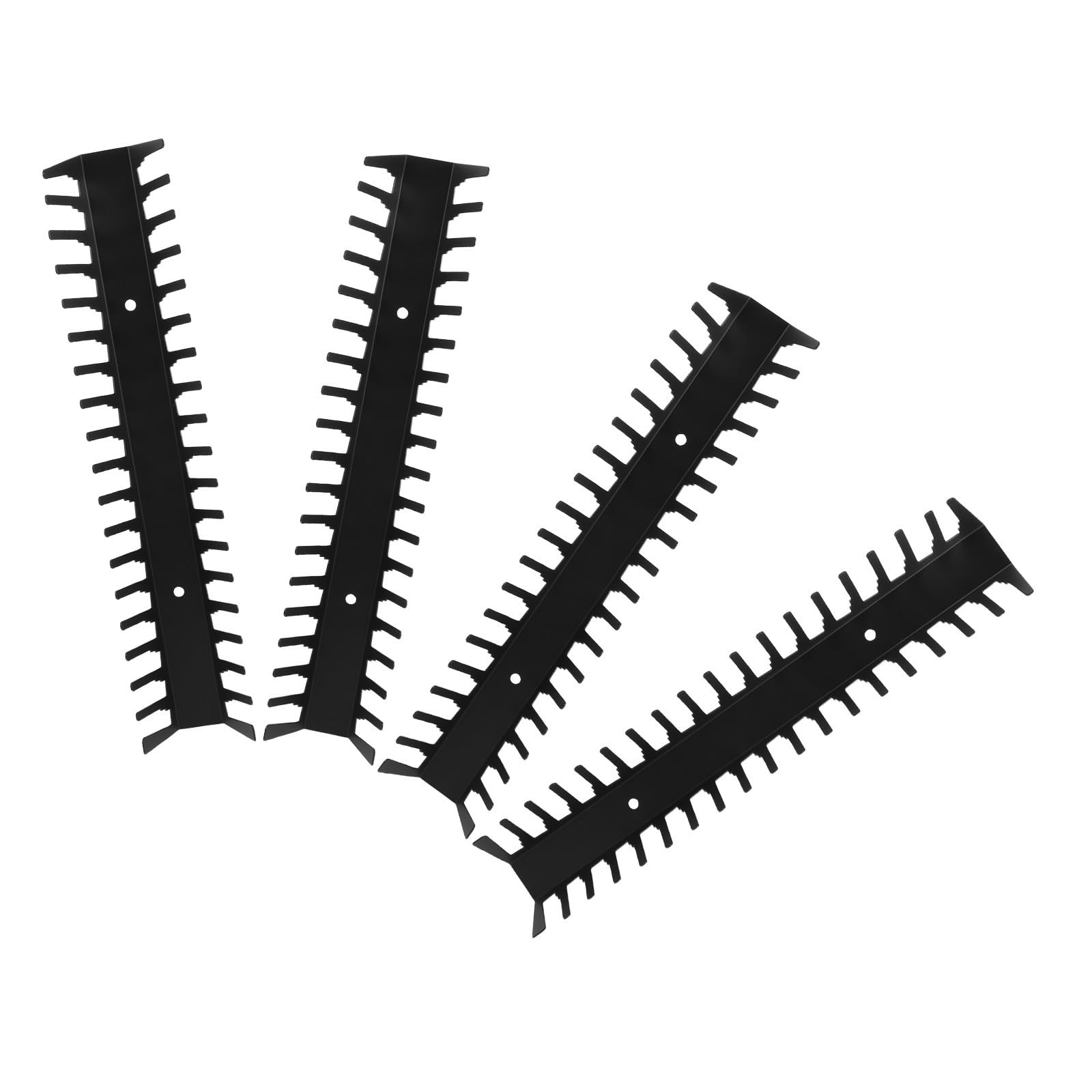 Estante de Almacenamiento y Cubierta Frontal Transparente 4 Piezas Montado en Pared de Acero al Carbono Negro Diseño Inclinado para Cds y Videojuegos para Salas de Juegos y Estar