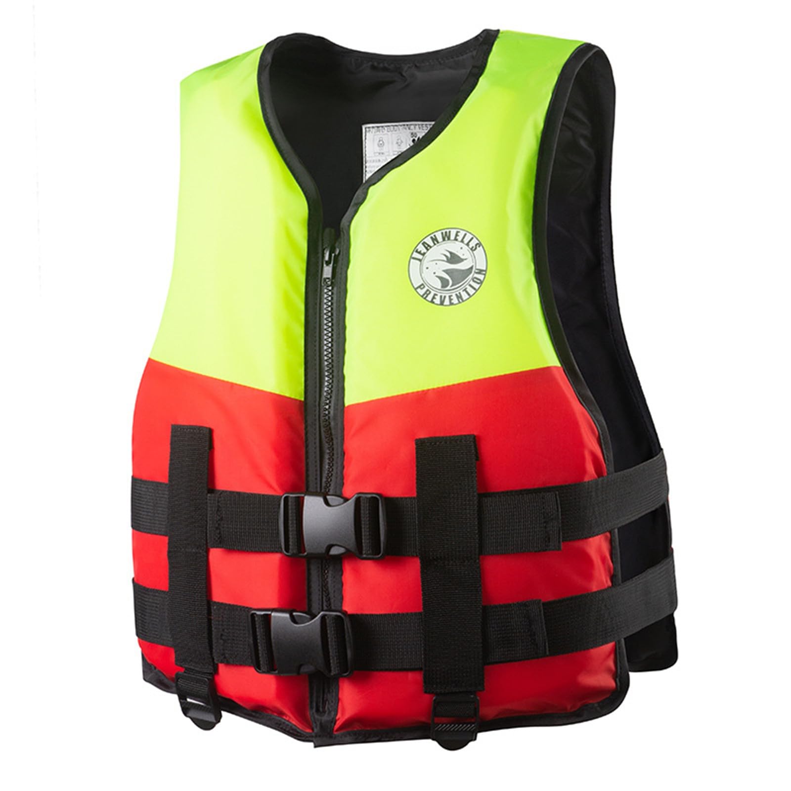 Chaleco de Kayak con Cintura Ajustable y Cremallera para Pesca, Surf, Deportes Acuáticos