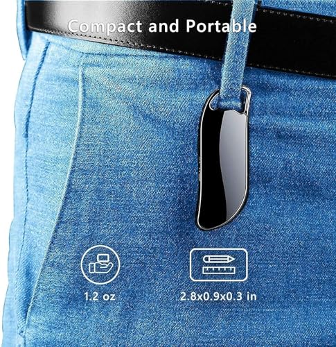 Image of NexKey Mini Keychain Voice Recorder Device with 32GB Memory | 4K HD Audio Recording | Voice Activated Spy Audio Recorder Hidden | Portable Digital Sound Recorder (1, Keychain Voice Recorder)