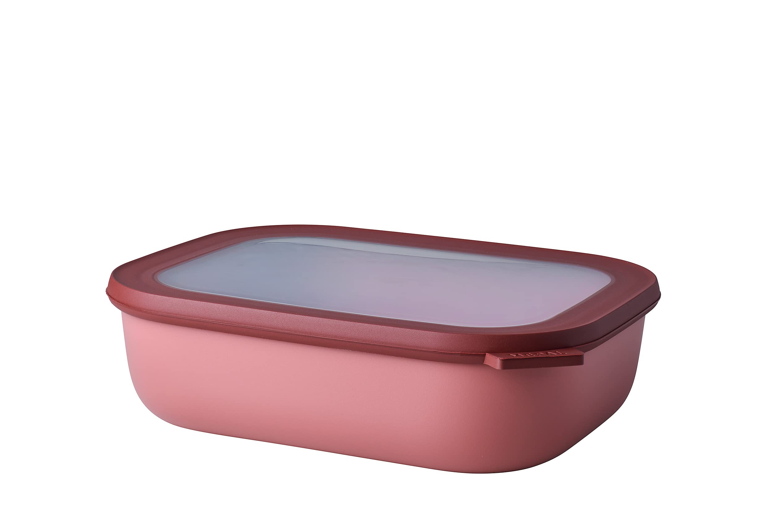 Mepal - Rectangular multifunctional bowl - Food storage container with lid - Suitable as an airtight container for refrigerator, microwave & freezer - 2000ml - Vivid mauve