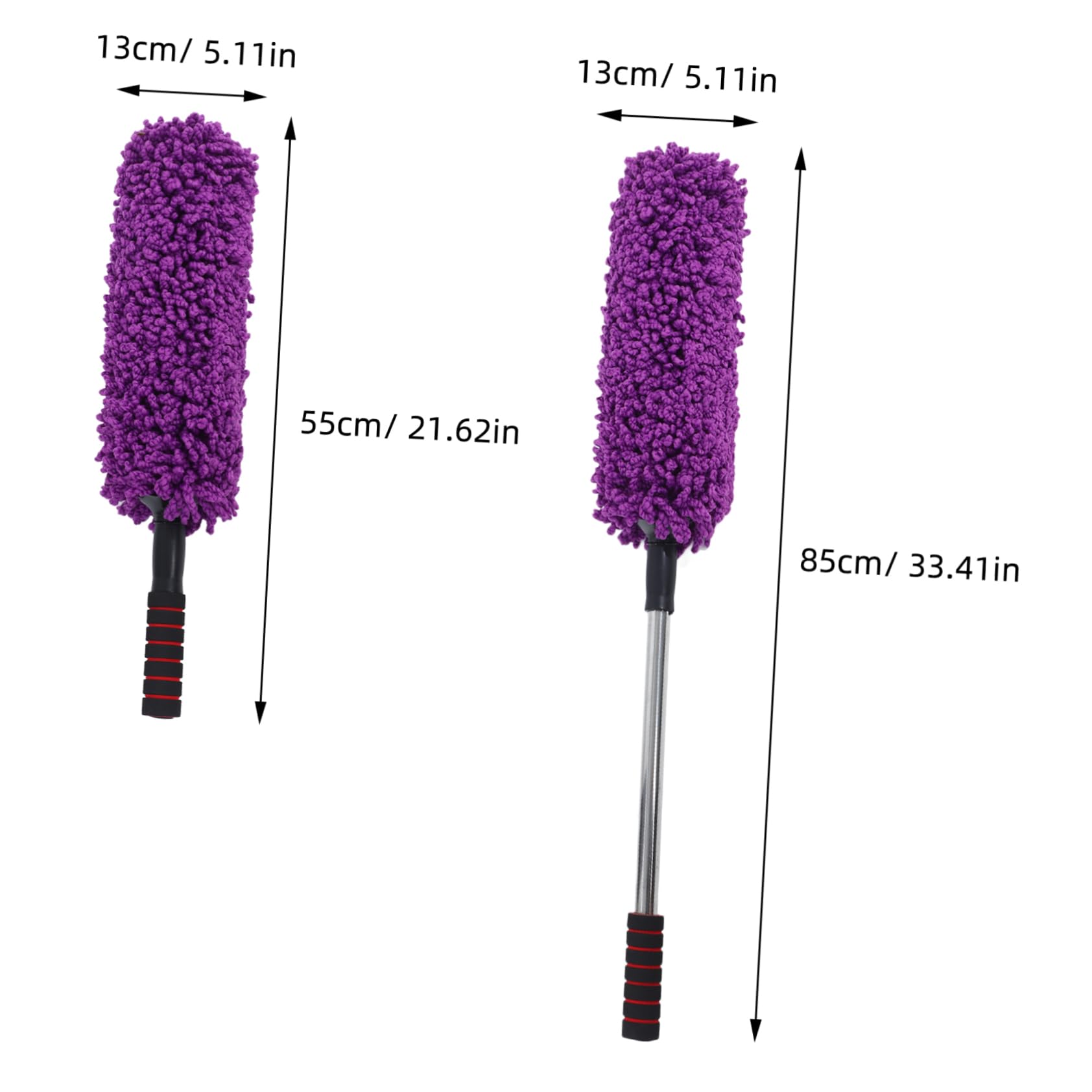 Alipis Cepillo Púrpura para Exterior Microfibra de Coche Limpieza