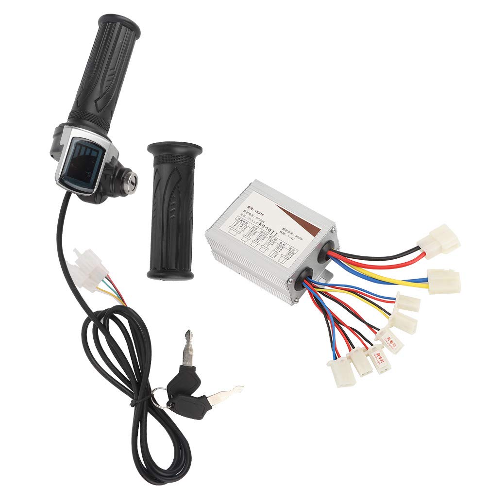 Dilwe Poignée D'accélérateur électrique 36V 350W avec Accessoire de Contrôleur de Verrouillage, Vélos électriques et Pièces de Rechange