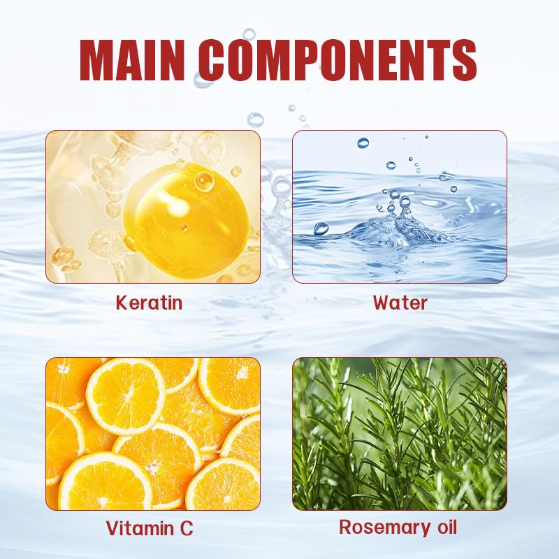 Miniatura 6 de Aceite de queratina + vitaminas C para uñas y cutículas, proteína de queratina hidrata y fortalece el cuidado, impove las uñas agrietadas y