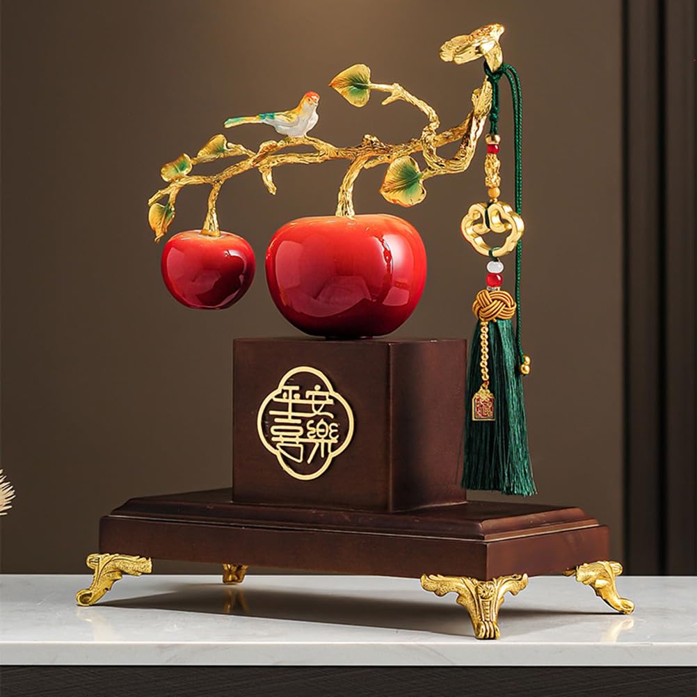 Ozdoby Feng Shui Bogactwo Figurka kolekcjonerska Fengshui Blat Chiński pulpit Orientalny chiński Tajemniczy wystrój Prezenty Świetne do uzdrawiania w domu lub biurze,Red