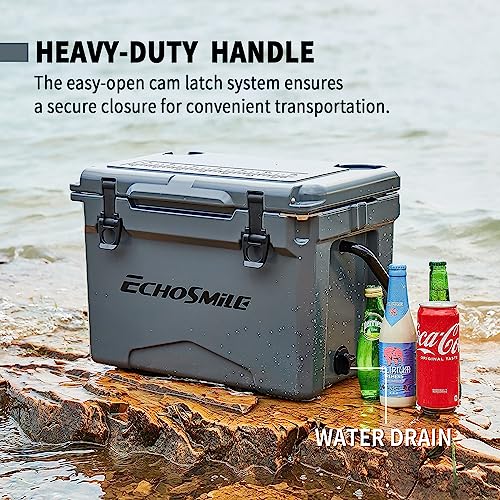 Image of EchoSmile 25 /30 /35 /40 /60 /75 Quart Rotomolded Cooler, Built to Stand up to The Rigors of The Journey