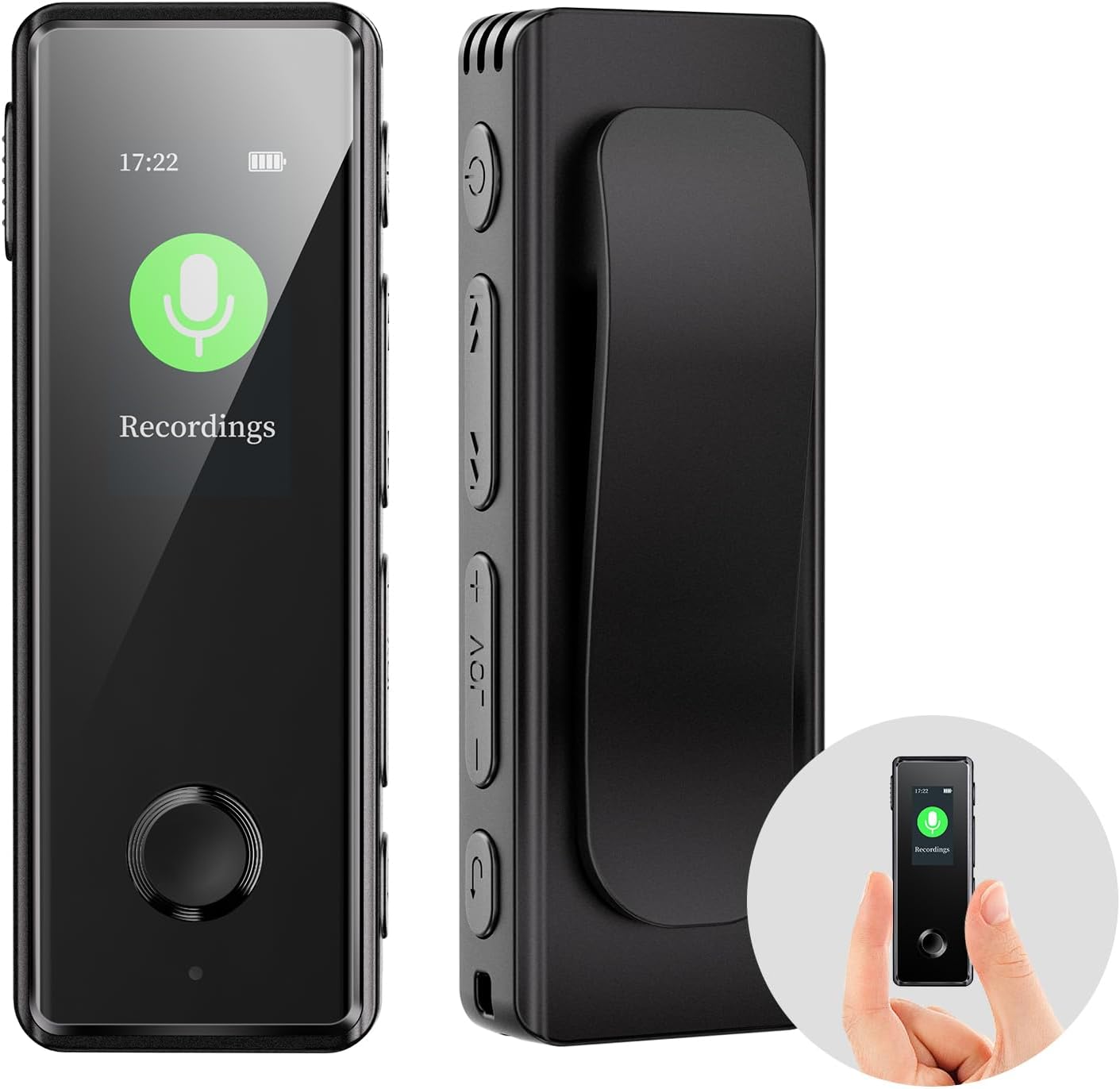 64G Digital Voice Recorder, KINPEE Mini Recorder Audio Sound Recorder