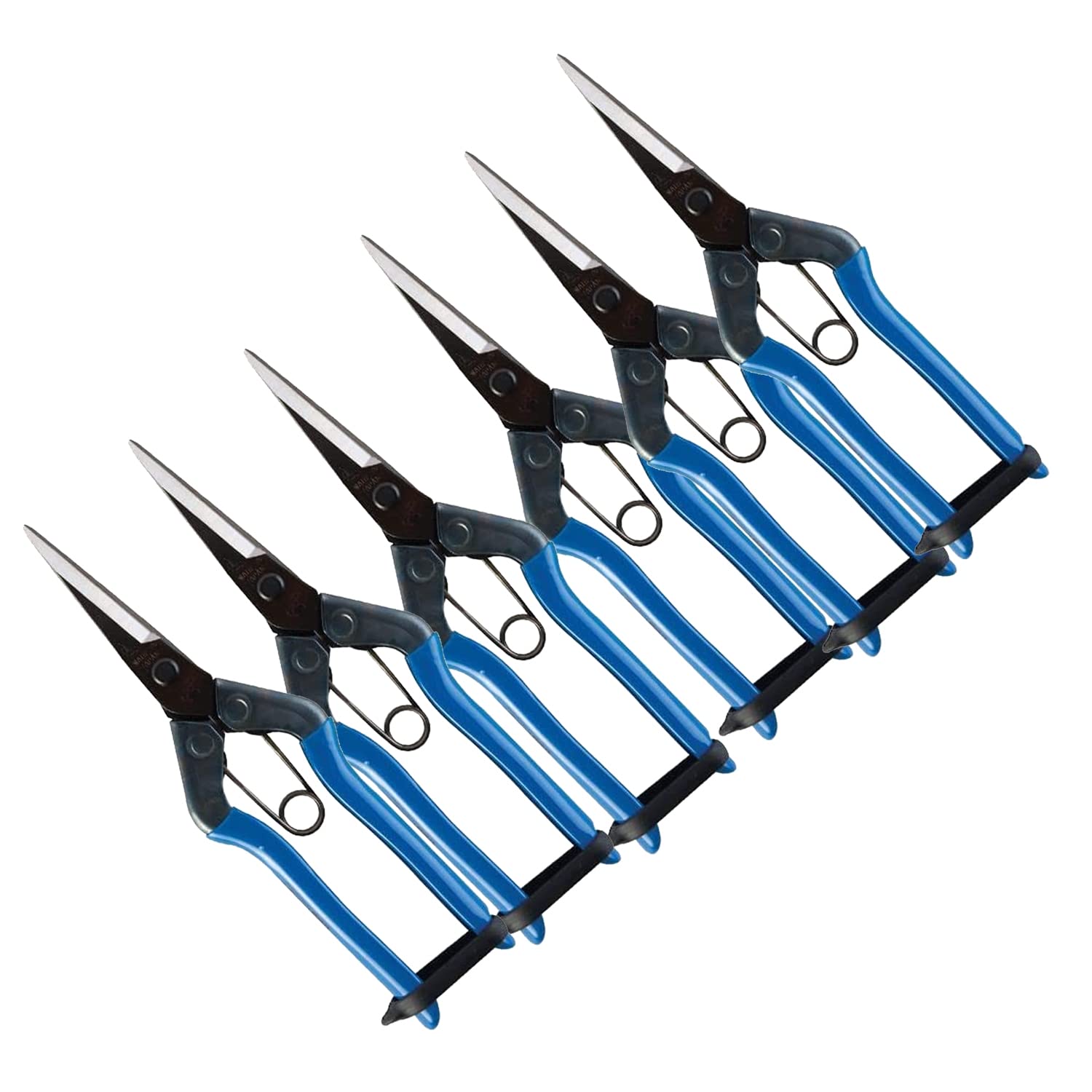 Chikamasa Blue Hydroponic Pruning Scissors Spring Loaded Trimmers Scissors 1-10 Pair (6)