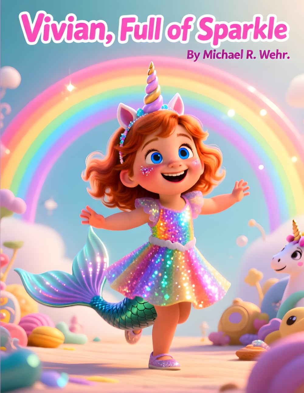 Vivian, Full of Sparkle: A Magical Adventure About Imagination, Unicorns, Mermaids, Rainbows, Dancing, and Dreams for Young Girls