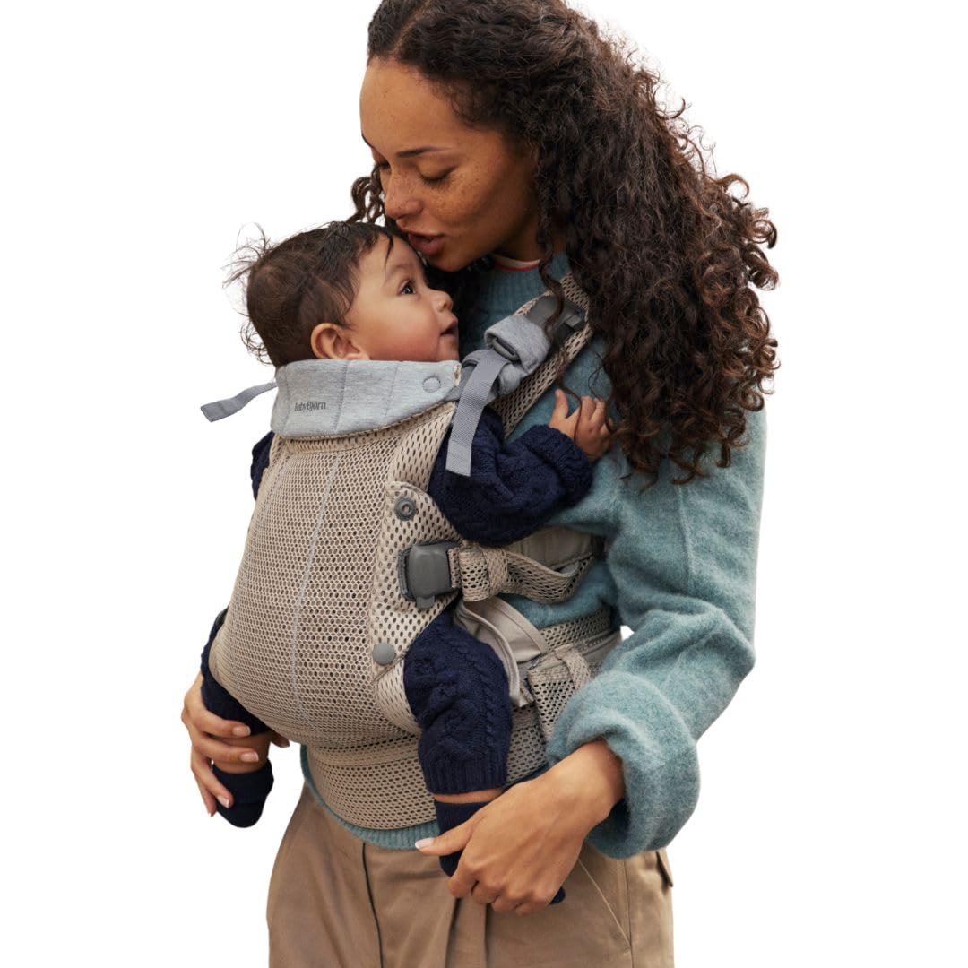 Babybjörn Unisex Infant Grey Beige Baby Carrier Harmony - / 3D Mesh