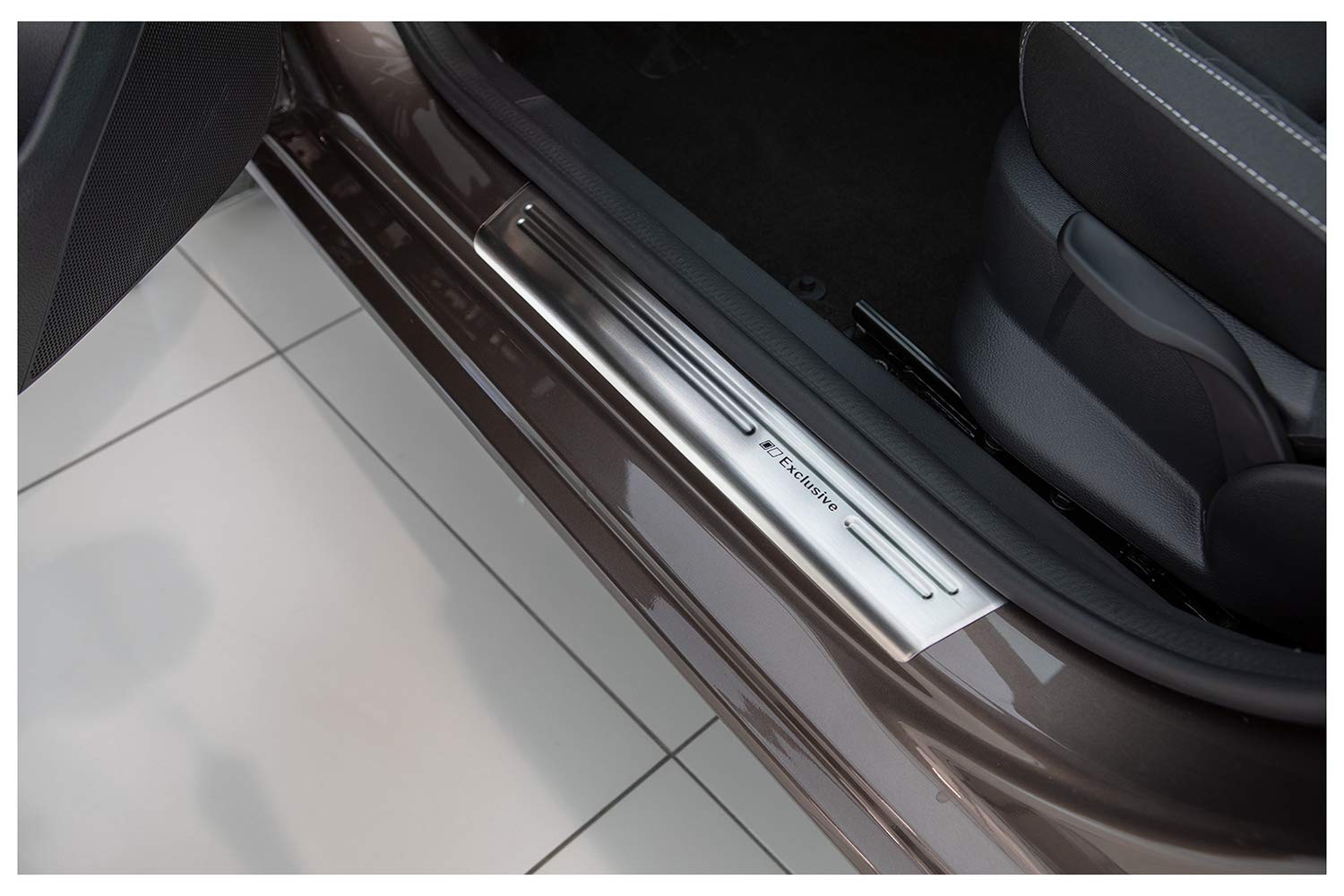 tuning-art L384-XF509-1 Ladekantenschutz und Einstiegsleisten passend für Skoda Fabia 3 Kombi FL