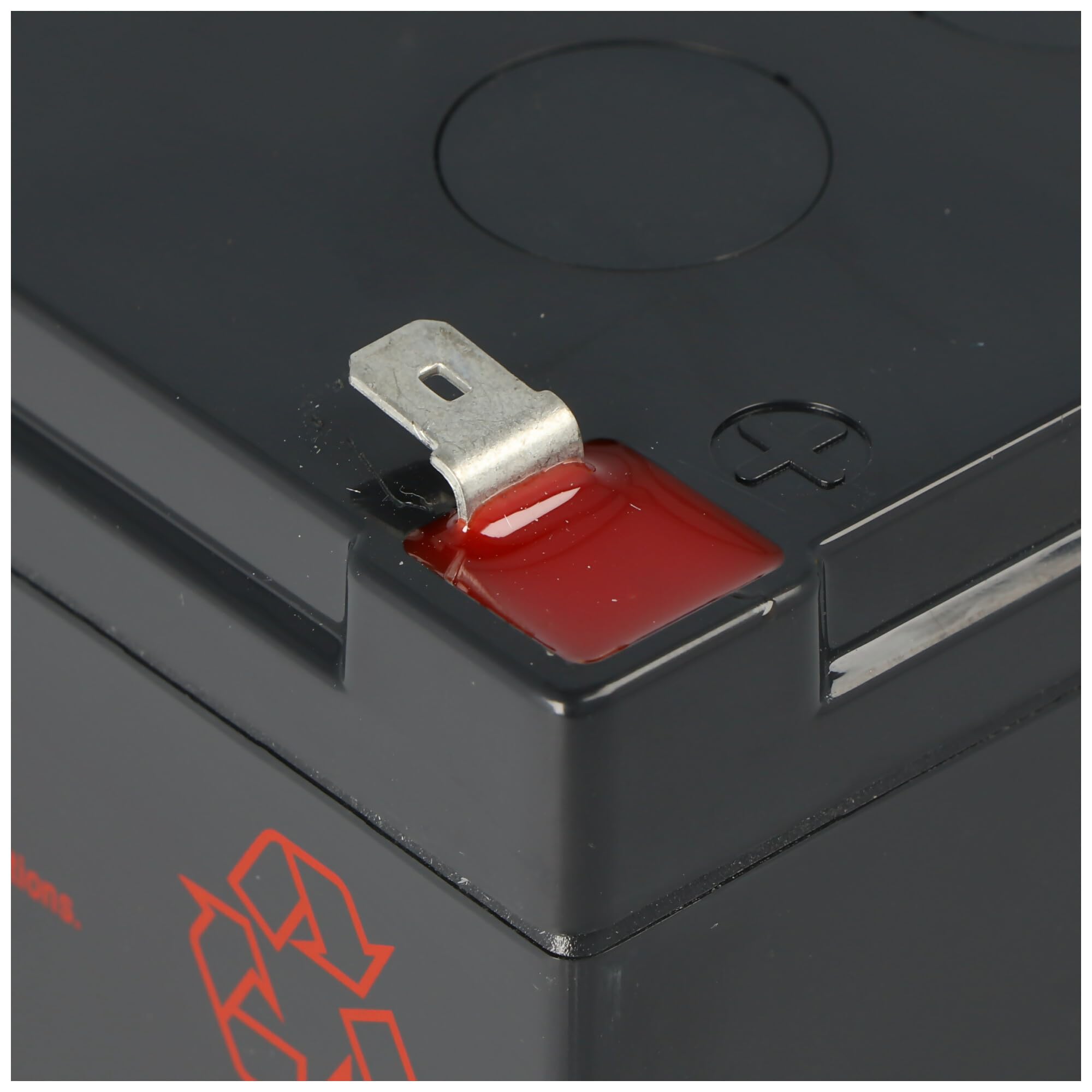 Akku kompatibel mit APC Ersatzbatterie Nr. 6 APC-RBC6, CSB SCD6 Ersatzbatterie vormontiert mit Kabel und Stecker