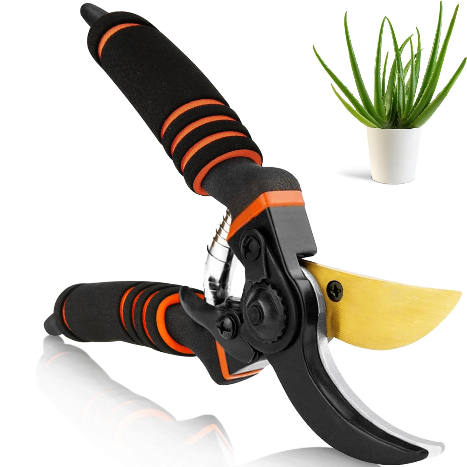 Garden Secateurs, Gardening Pruning Shears, Garden Scissors, Bypass Secateurs, Garden Pruners for Branches, Hedges and Flowers