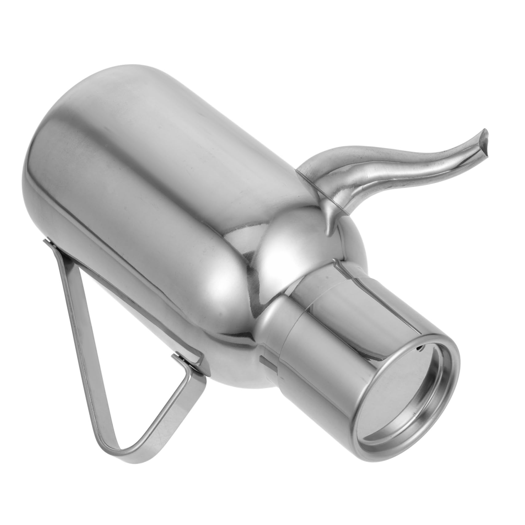 Gatuida Dispensador Botella de Acero Aceite en Inoxidable de 800ml Apertura Fácil Diseño Redondo Portátil Elegante y Uso Diario Cocina para Vinagre y Salsa