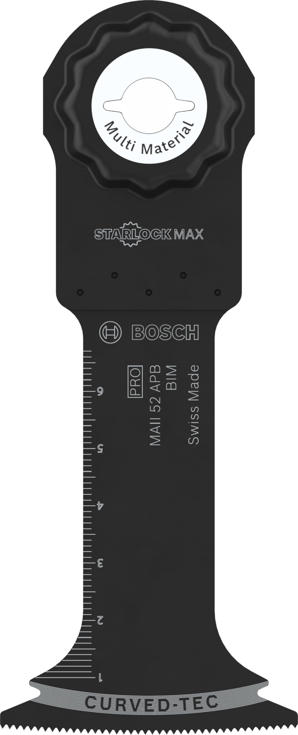 Bosch 1x PRO Multi Material MAII 52 APB Multitool Blade (for Wood with Nails, Metal Sandwich, Width 52 mm, Professional Accessory Multitool)