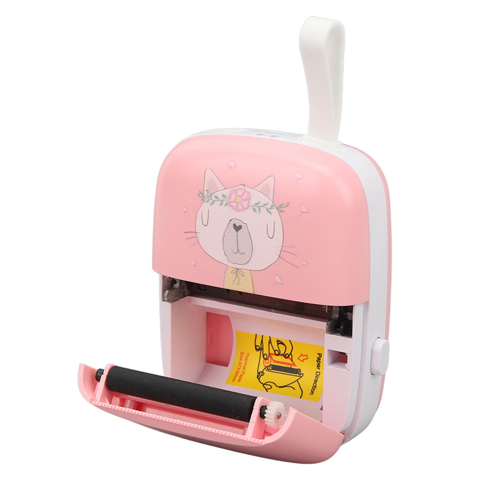 Inkless Label Printer, Portable Mini Thermal Printer with 200DPI High Resolution, Bluetooth Label Printer for Shipping Packages, Sticker Maker Machine for Work Plans, Notes, Memos (Pink