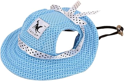 Miniatura 8 de Gorra pequeña de princesa para mascotas, para exteriores, para perro, gato, ocio, protección solar, visera de protección solar, para verano,
