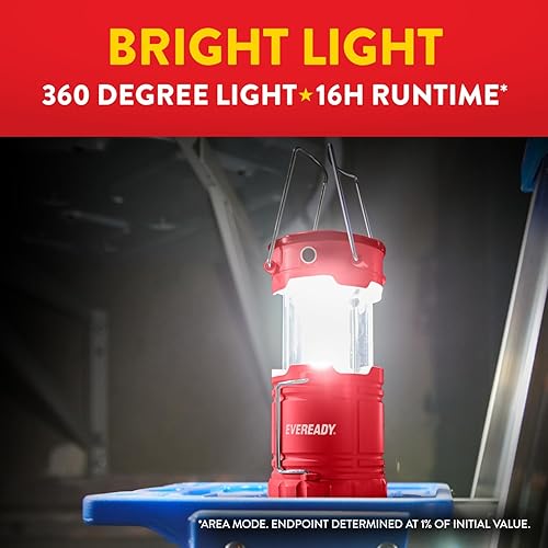Miniatura 3 de Eveready Linterna LED para campamento 360 PRO (paquete de 3), luces superbrillantes para tienda de campaña, resistentes al agua IPX4, para