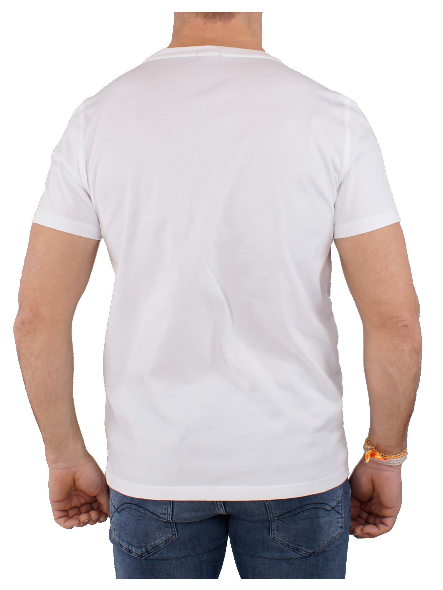 Tommy Hilfiger Męski T-shirt z krótkim rękawem, okrągły dekolt