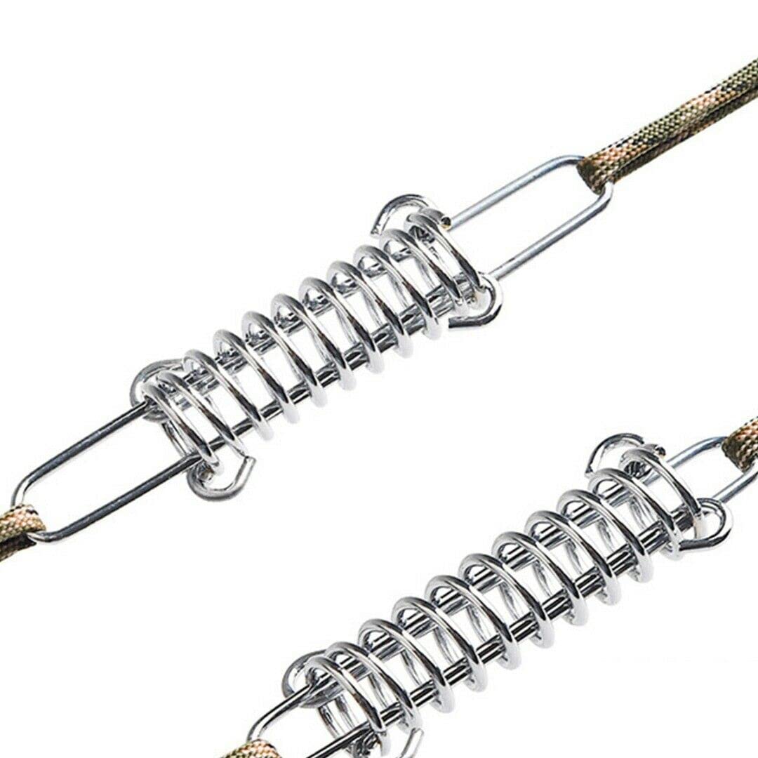 2pcs Tent Wind Spring Wind Rope Buckle,Outdoor Camping High Strength Steel Rope Buckle,Tent Fixed Buckle Spring Hook Buckle