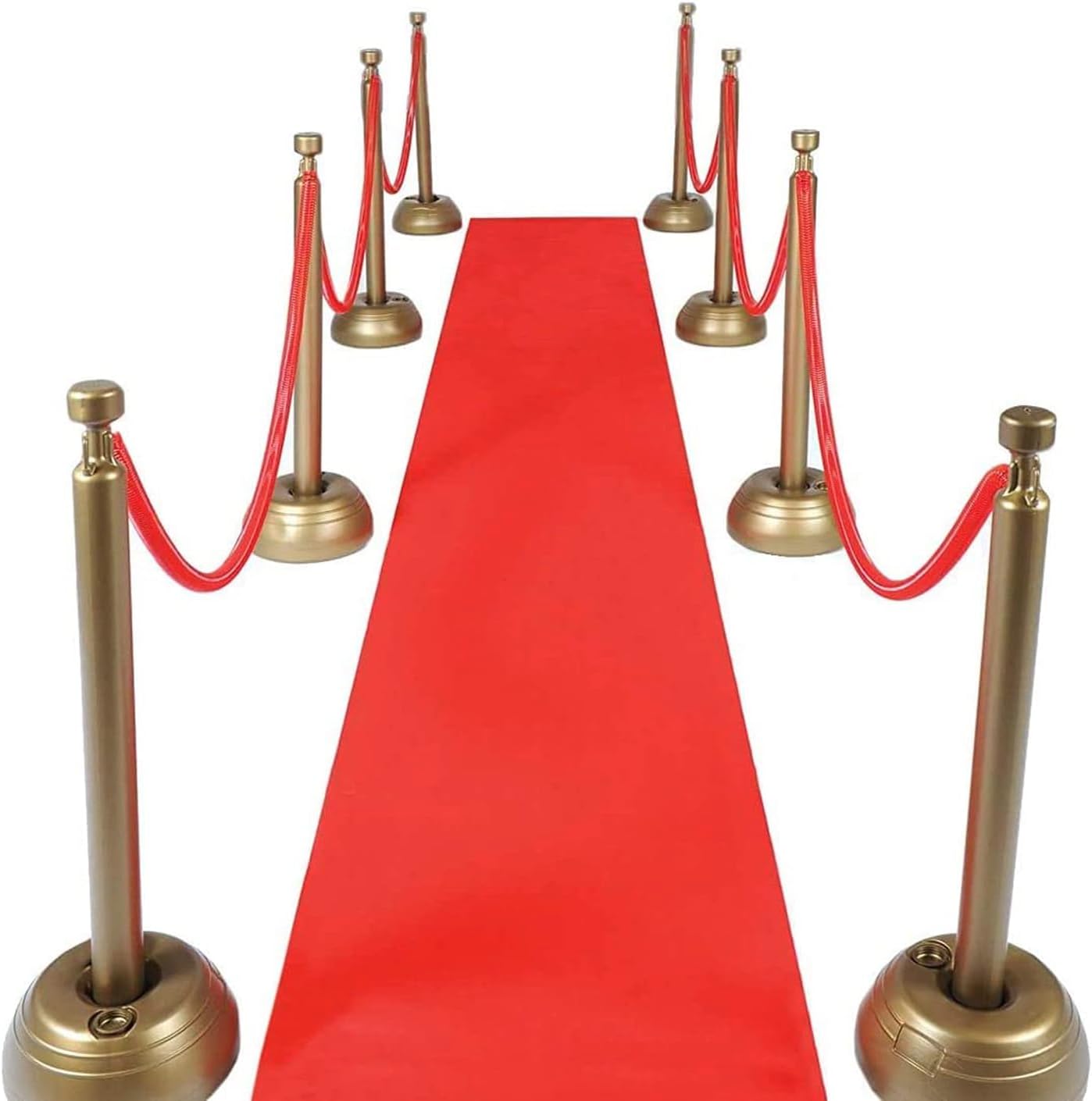 Red Carpet Runner for Party, 2 x 15 ft, Non-Woven Polyester Fabric Aisle Runner for Wedding Ceremony, Hollywood Red Carpet for VIP Awards Night Theme Party Decorations 2' x 15' (Runner) Red