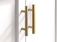 Vista 2 de Purist 3 Inch Center to Center Bar Cabinet Pull Latón cepillado vibrante.