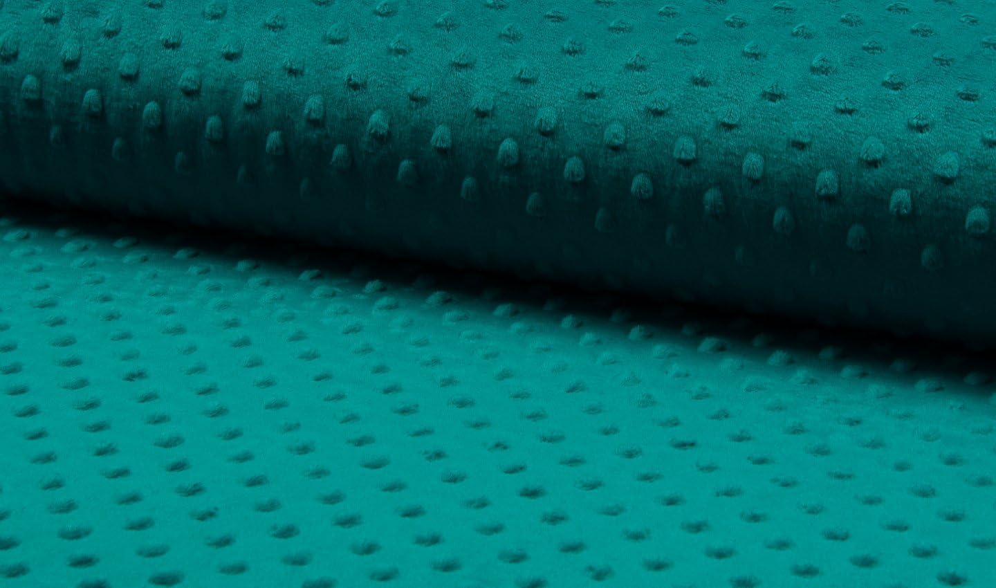Luxury Supersoft DIMPLE Cuddle Soft Fleece Fabric Material - Petrol, Precut - 1Mtr - 150cmx100cm