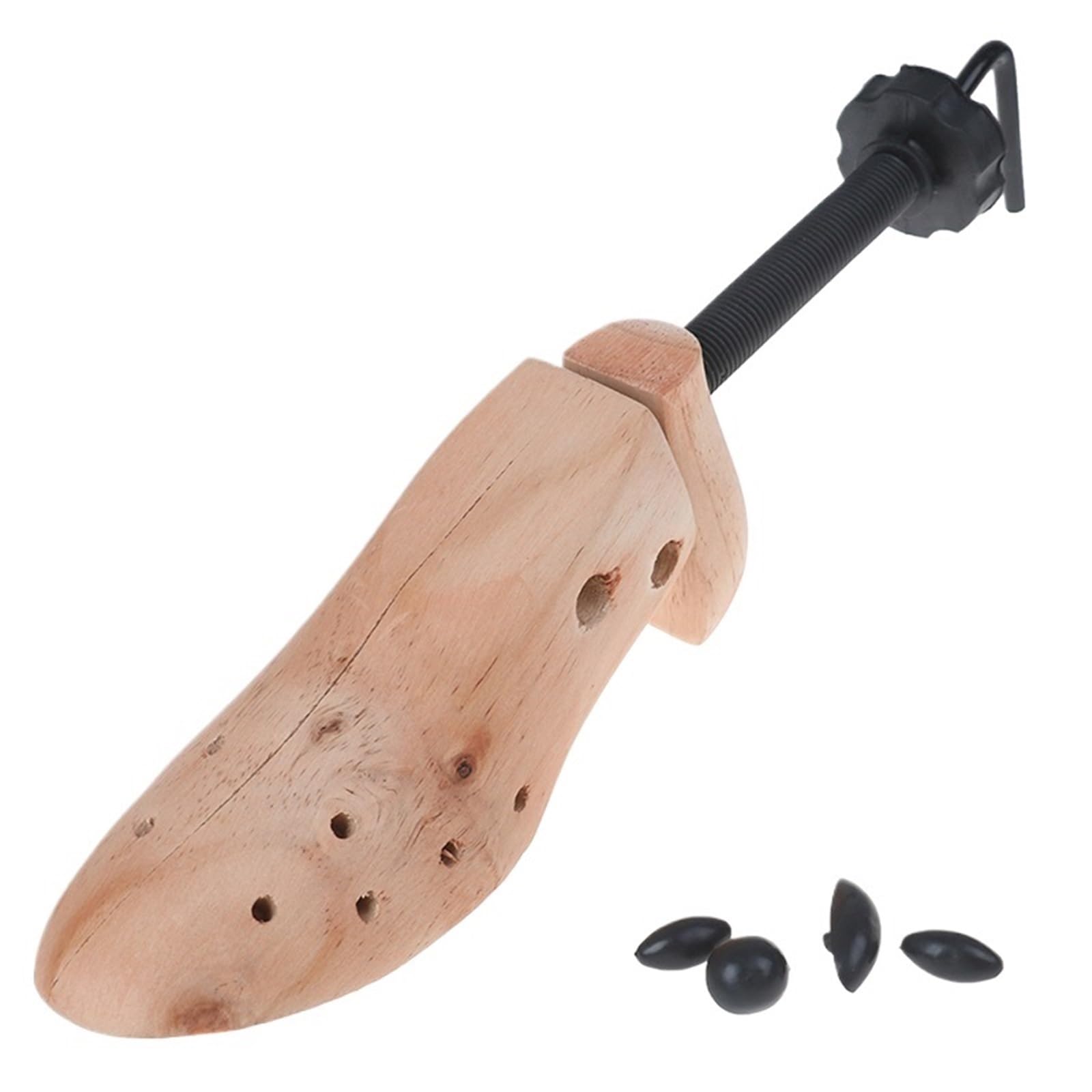 Expansor de zapatos Ensanchador de zapatos de madera ajustable de 2 vías, ensanchadores de zapatos de madera/plástico, zapatos planos for hombre y mujer, expansor de estante moldeador de botas, 1/2 Ud