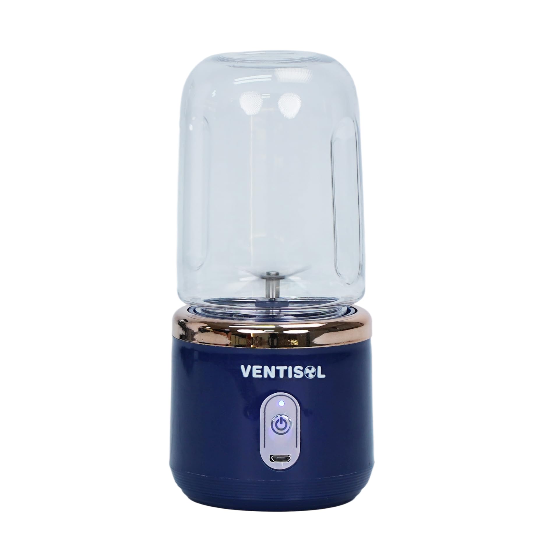 VENTISOL Portable Electric Citrus Juicer – USB Rechargeable Personal Juicer with Dual Cones, Anti-Drip Spout & Quiet Motor, Compact Orange Lemon Juice Extractor for Travel, Office & Home Use