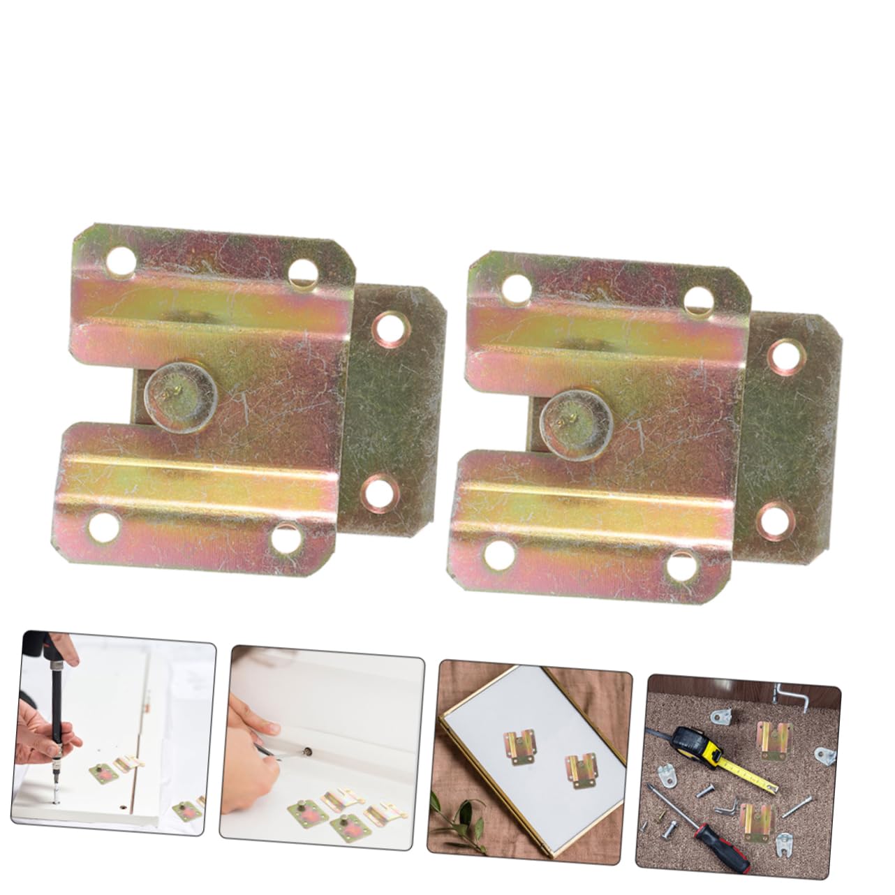 SHINEOFI 12 Crochets Emboîtables Suspendre, Support pour Cadre Photo en Fer Finition Polie, Résistant la Déformation, pour Organisation Maison et DIY