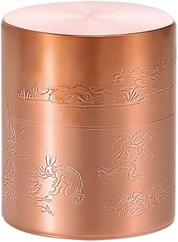 お値下げしました 京都開花堂　茶筒　銅製 　円筒形棗 茶筒の開化堂 | 銅 菓子缶