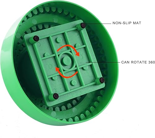 Miniatura 4 de DZQ Soporte giratorio de 116 agujeros, soporte de herramientas giratorio de 18 pulgadas de diámetro, soporte para taladro de mandril giratorio de