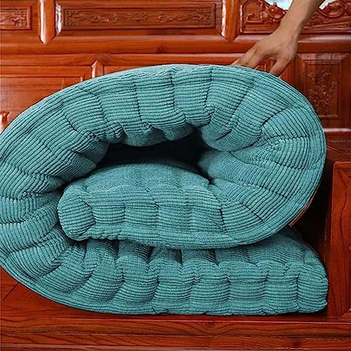 Coussin de banc de jardin 2/3 places bleu de 120 cm pour terrasse - 2