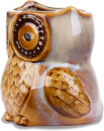 Miniatura 3 de Berry President Taza de café con búho, taza de café de cerámica matutina, taza de té para oficina y hogar, apta para lavavajillas y microondas (12