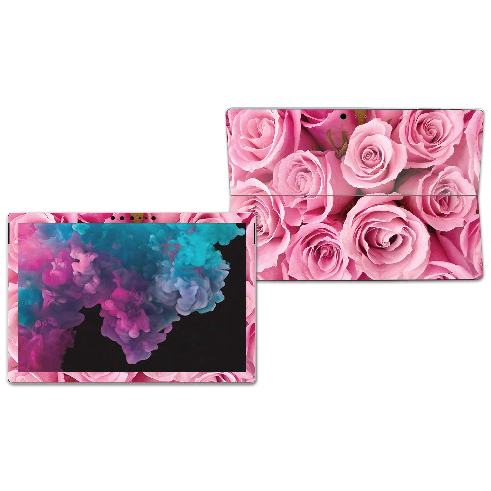 MightySkins Skin Compatible with Microsoft Surface Pro 6 Tablet - Pink Roses | Protective, Durable, and Unique Vinyl Decal wrap Cover | Easy to Apply, Remove, and Change Styles | Made in The USA