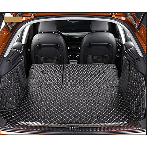 Worth-Mats Trunk Tray All Weather Cargo Liners Custom fits for Landrover Range Rover Sport with 40/60 Backseat (NO Air Conditioning Outlet on The Left Side of Trunk) 2014-2021-Current-Black Cover