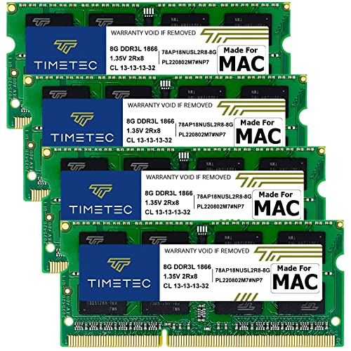 Timetec 32 Go KIT (4x8 Go)Compatible pour Apple Late 2015 iMac (27'' avec écran Retina 5K) DDR3L...