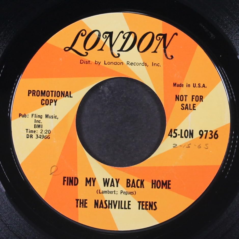 NASHVILLE TEENS find my way back home LONDON 45 image 2