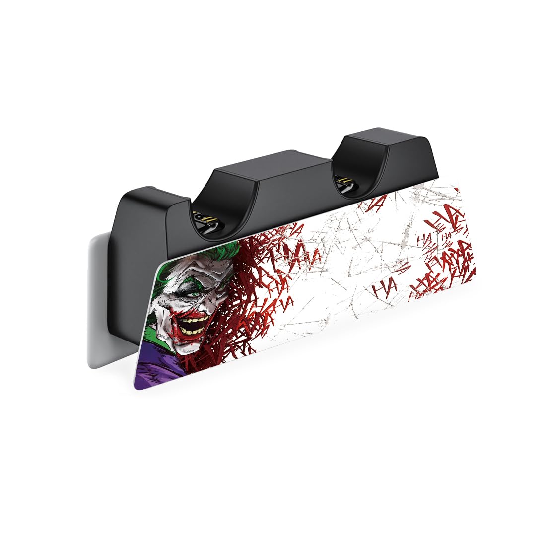 PlayVital Clown Hahaha Full Set Skin Decal for PS5 Console Disc Edition, Sticker Vinyl Decal Cover for PS5 Controller & Charging Station & Headset & Media Remote - 5