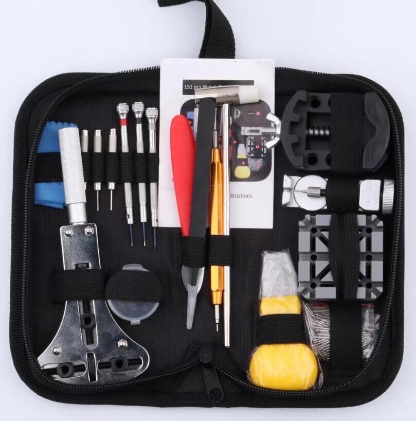 Kit d'outils de réparation de montre 151 pièces/ensemble de barrettes à ressort pour régler le boîtier du boîtier