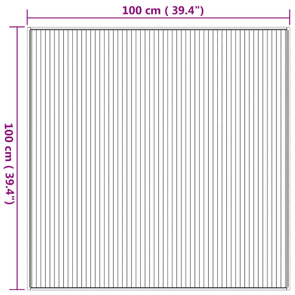 Générique Tapis carré Naturel 100x100 cm Bambou,Maison & Jardin,Décorations,Tapis,376937