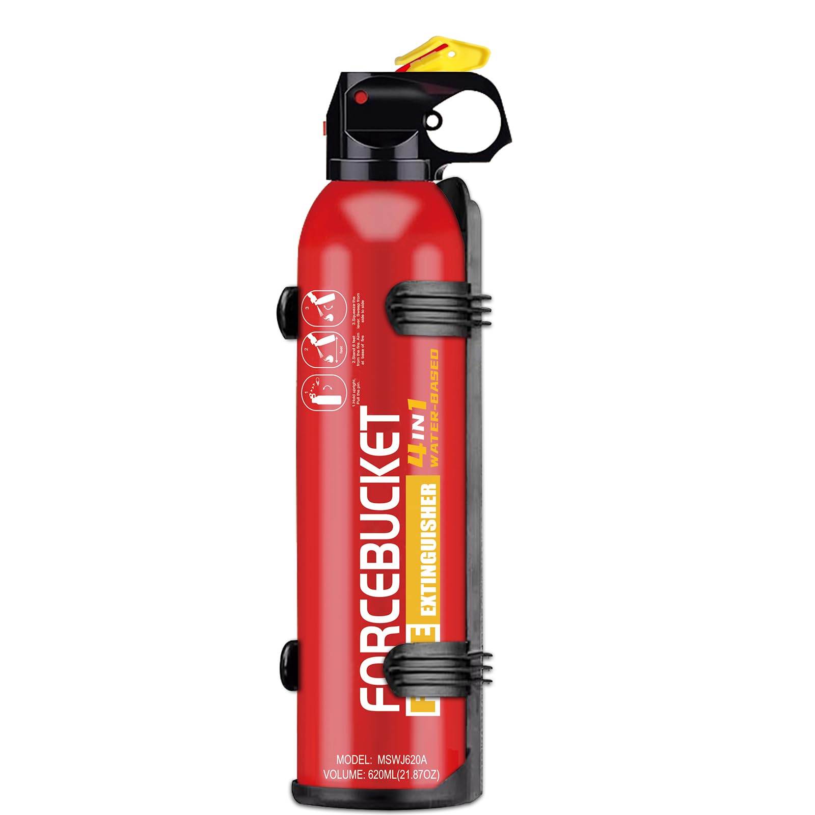 Portable Fire Extinguisher Spray With Bracket Can Prevent Re-Ignition,Best Suitable for Home, Kitchen, Car | For Electric, Textile and Grease Fires | Non-Toxic, Easy Clean