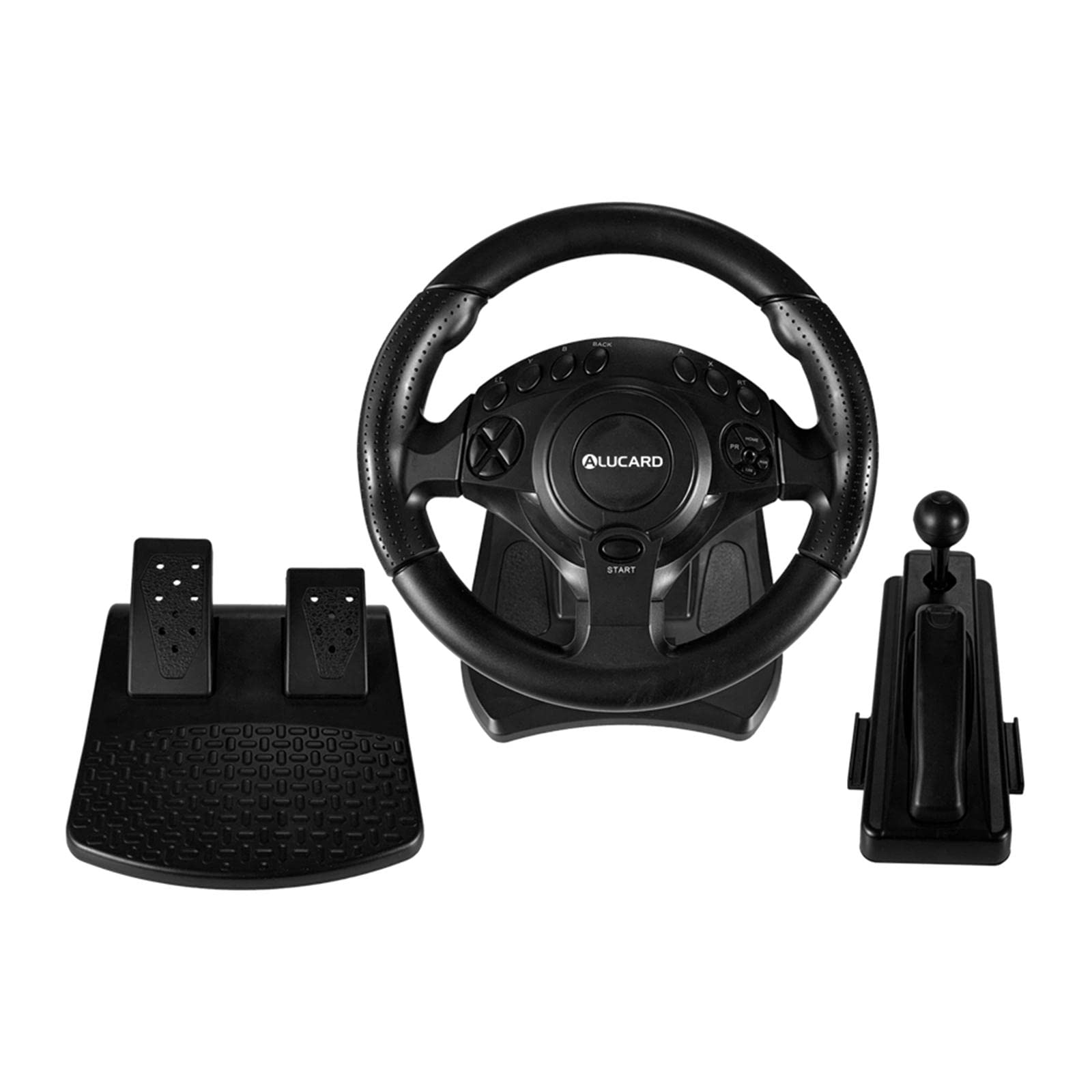 Pedale per Volante da Gioco con Vibrazione USB per Auto da Corsa / PS3 PC Nero